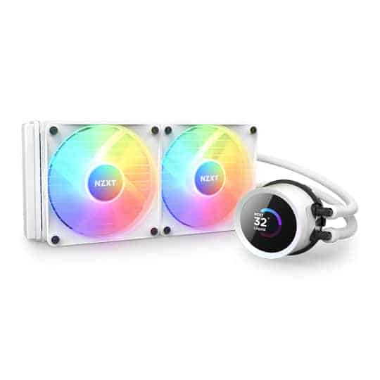 NZXT Kraken 240 RGB White All In One 240mm Intel/AMD CPU Water Cooler (2023 Edition)